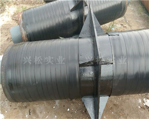 興松鋼管 專業生產福海鋼套鋼預制直埋固定墩并提供優質橡膠防塵套銷售服務